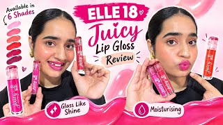 *NEW* Elle18 Juicy Lip Gloss Review ✨ Glass Like Shine 😍