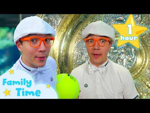 Blippi's Wins At Wimbledon! 🎾 | Play Tennis With Blippi & Learn Sports | Family Time! 👨‍👩‍👦