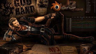 God Hand - Time-Lapse [Blender] Building Mot From Scratch