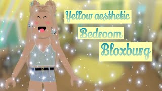 Bloxburg yellow aesthetic bedroom-speed build-