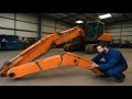 Amazing technique for excavator boom line boring paworful joint #youtubeshorts #welding