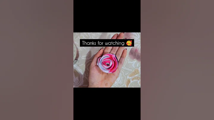 DIY SUPER Easy Paper Rose Using A Glass 🌹 / Red Paper Rose tutorial #diy #paperflower #shorts