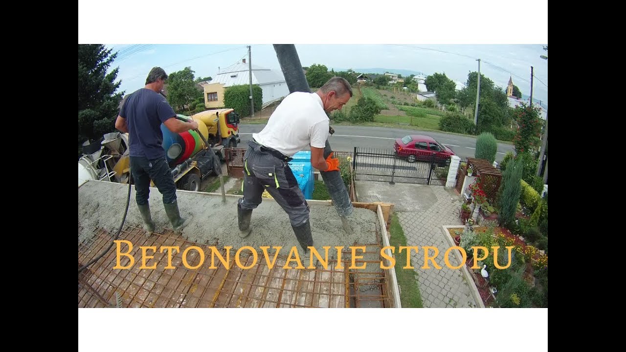 Betonovanie stropu - svojpomocne