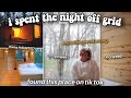 overnight in the worlds SMALLEST cabin *GONE WRONG* | vlogmas day 18