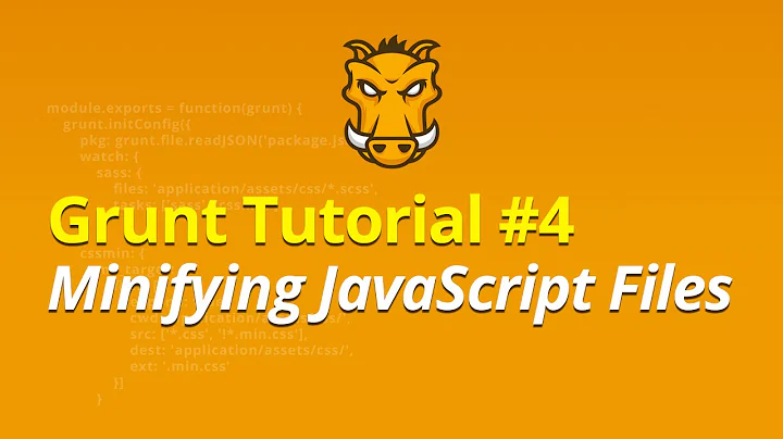 Grunt Tutorial - #4 - Minifying JavaScript Files
