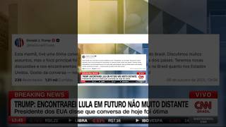 Donald Trump fala sobre encontro com Lula e economia | Política em Cortes
