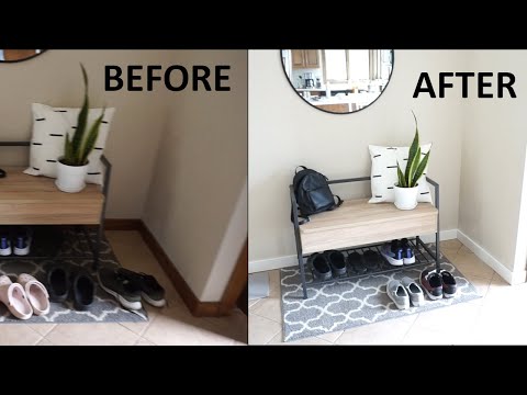 Paint Baseboards like a Pro (updated trim from dark brown wood to white look)