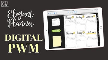 Digital Plan With Me - Print Stick’s Elegant Planner