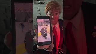 POV: #Trump escaping #AirForceOne in a catering truck 🇺🇸 It’s just like Taylor Swift’s cleaning cart