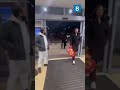 Aggressive shoplifter smacks security with wet floor sign