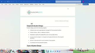 IS224- Systems Analysis Design (Finals) | Weeks 3-4: System Design (Part I)