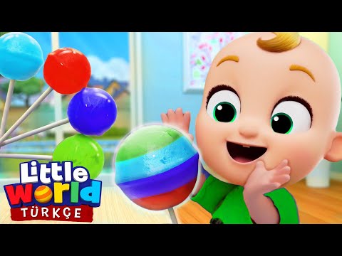 Bebek Lolipop Şarkısı, Renkli Oyuncak | Eğlenceli Ve Öğretici Çocuk Şarkıları | Little World Türkçe