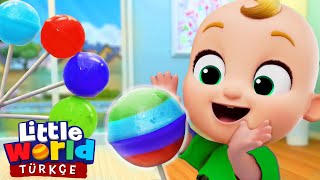 Bebek Lolipop Şarkısı, Renkli Oyuncak | Eğlenceli Ve Öğretici Çocuk Şarkıları | Little World Türkçe