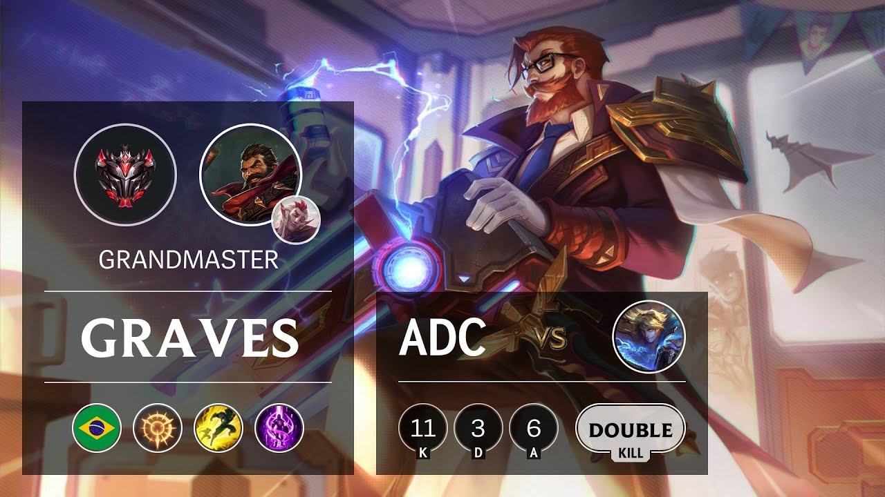 Graves ADC vs Ezreal - BR Grandmaster Patch 9.20