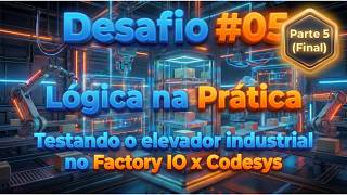 Lógica na Prática #05: FUNCIONOU! Testando o Elevador Industrial no Factory IO 🚀 Parte 5 Final