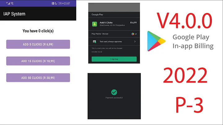 Android Google Billing Library v4 In App Purchases 2022 Part 3 - Integrating Billing methods.