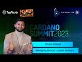Sheraz ahmed managing director storm partners  cardano summit 2023
