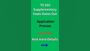 TS 10th class Supplementary Exam Dates Out 2025 | TS SSC Supplementary Exam fees