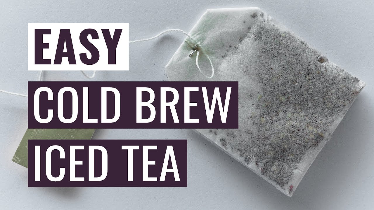 Make the EASIEST iced tea! COLD BREW tutorial only 30 seconds prep! Overnight iced tea recipe