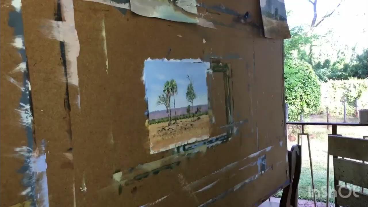 Small oil painting on top of acrylic base YouTube