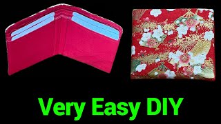 Super Easy Only 2 Pieces Of Fabric & The Wallet Is Done! How Easy To Sew A Wallet With No Zipper
