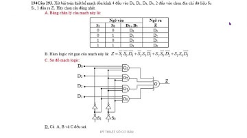 Mạch dồn kênh  (MUX)  4 đầu vào , 2 ĐK, 1 đầu ra  -  V1