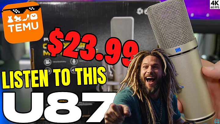 A U87 for only $23! 😲 Temu U87 Condenser Microphone Review
