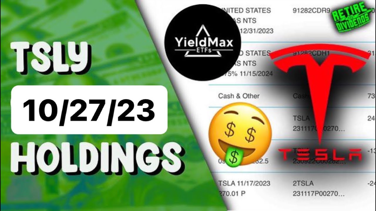 Yieldmax fund tsly holdings review 10 27 23 w bonus amazon earnings
