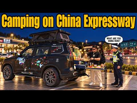 Scorpio-N Camping on China's Crazy Expressway 😰🇨🇳 |World Road Trip| #EP-31