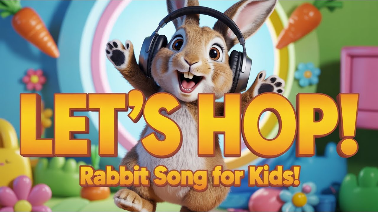 Bunny Friends Song | Cute Rabbit Nursery Rhymes and Friendship Song for ...