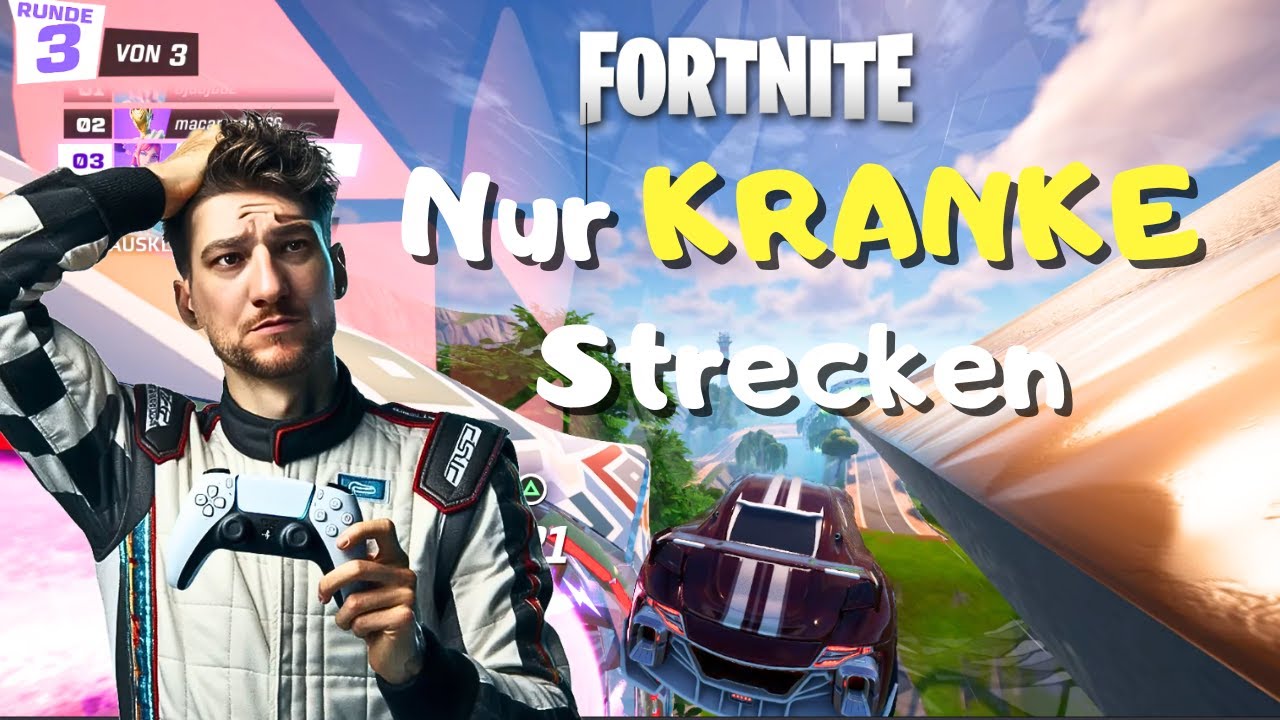 🏎️Fortnite ROCKET Racing🏎️ Nur KRANKE Strecken ... Road to Diamant wird hart 😱