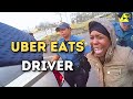 What This Uber Eats Driver Gets Caught Doing While Delivering!