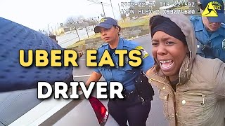 What This Uber Eats Driver Gets Caught Doing While Delivering!