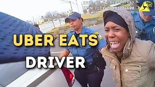 Uber Eats Driver Thinks It's Okay To Do This During Deliveries!