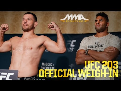 UFC 203 Official Weigh-In Video