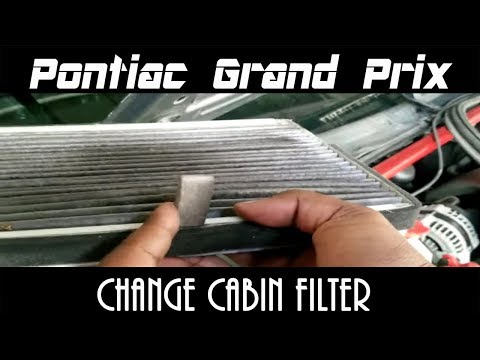 Pontiac Grand Prix - Changing Your Cabin Filter