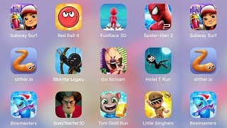 Scary Teacher , StickWar Legacy, Ice Scream, FunRace 3D, Subway Surf | Best Mobile Games Compilation screenshot 4