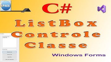 C#, o controle ListBox. Visual Studio 2019