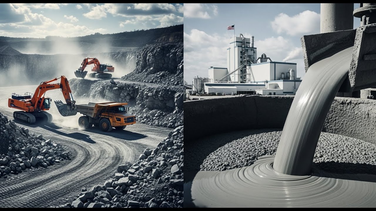 How Cement Is Made in USA 🇺🇸🏗️🏭 Process Hub TV |  Smart Workflows & Practical Guides
