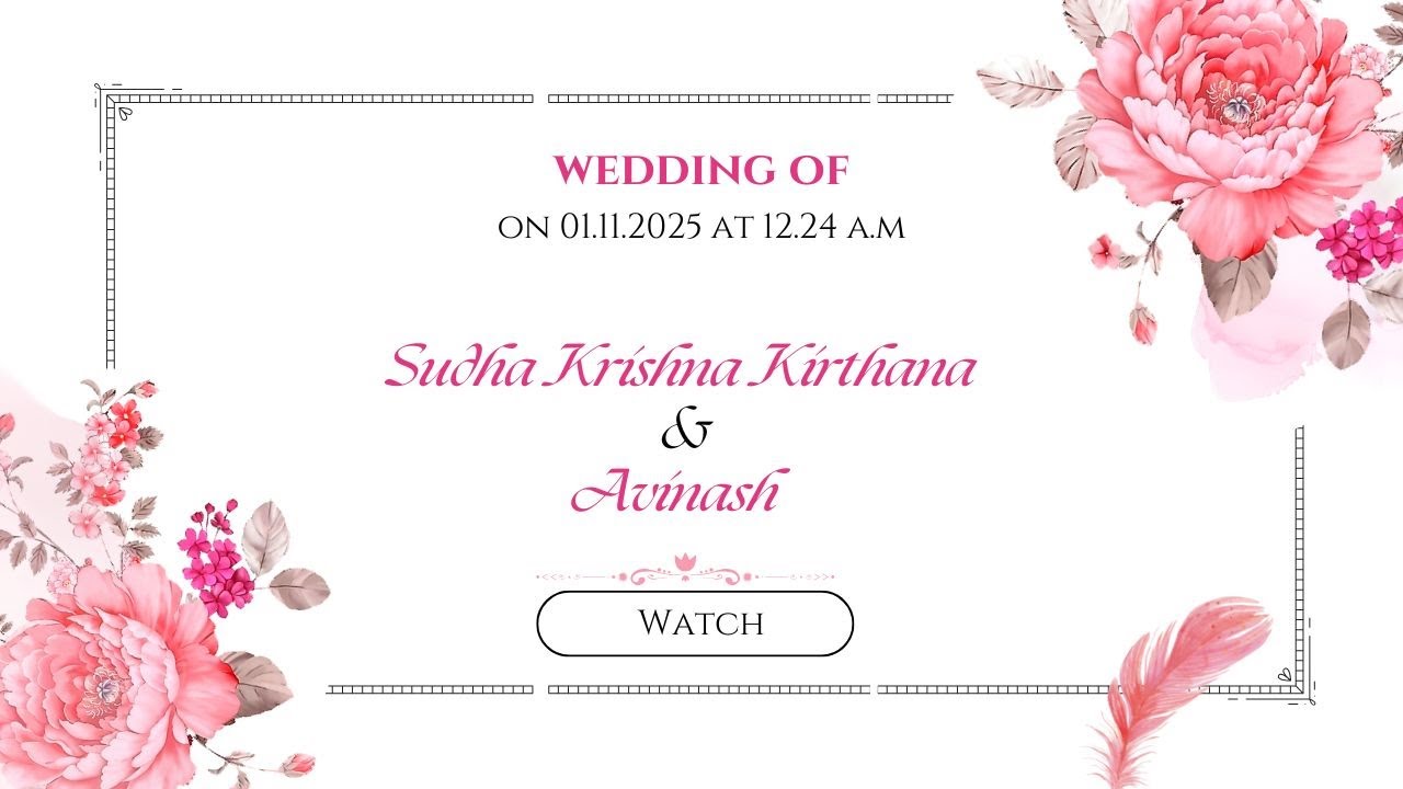 SUDHA KRISHNA KEERTHANA WEDS AVINASH