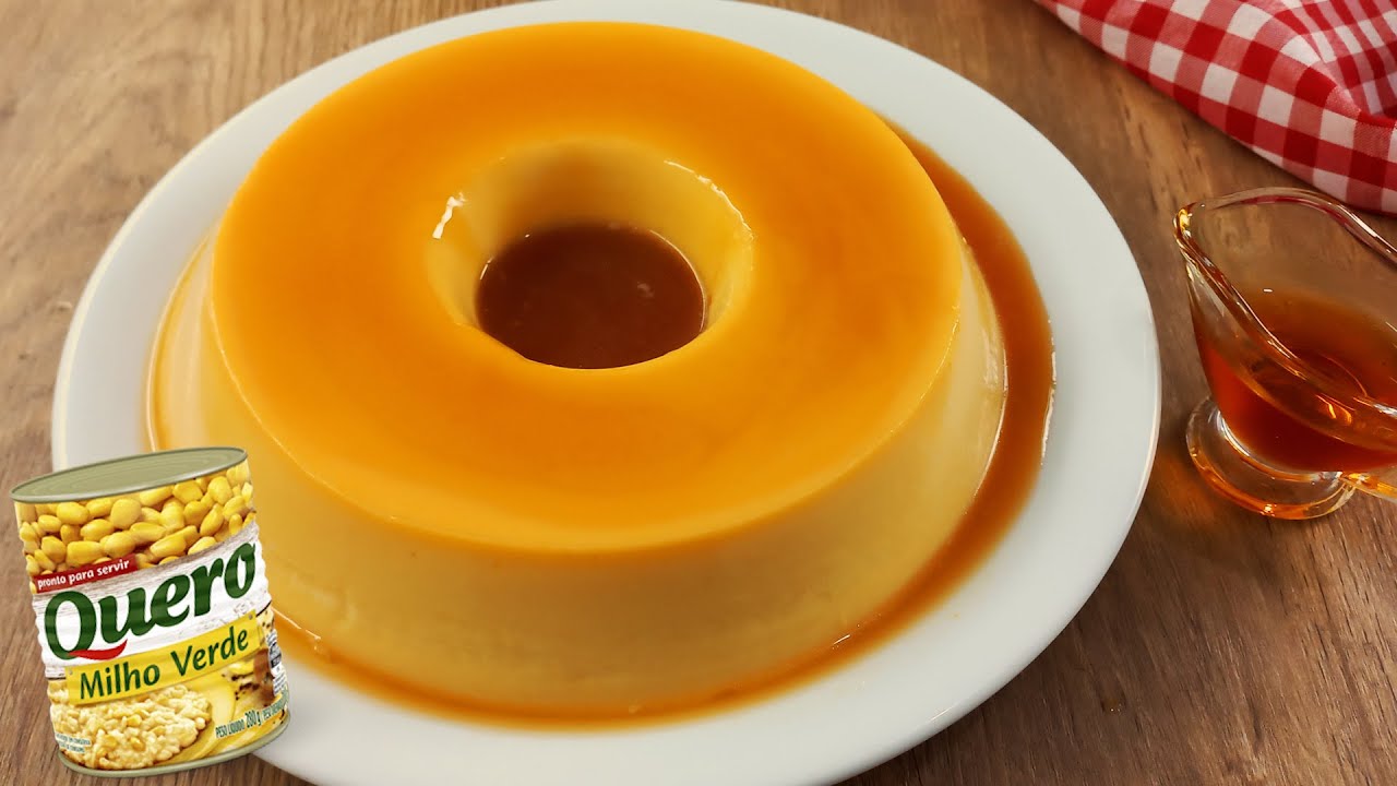 PUDIM DE MILHO SEM FORNO simplesmente delicioso