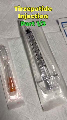 tirzepatide injection video Tirzepatide Prep and injection. 1/3 #doctor #sculptyourbody #weightloss