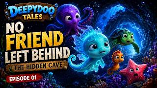 No Friend Left Behind! Sea Friends Rescue Trapped Turtle 🐢🐙⭐ | THE HIDDEN CAVE | Episode 1
