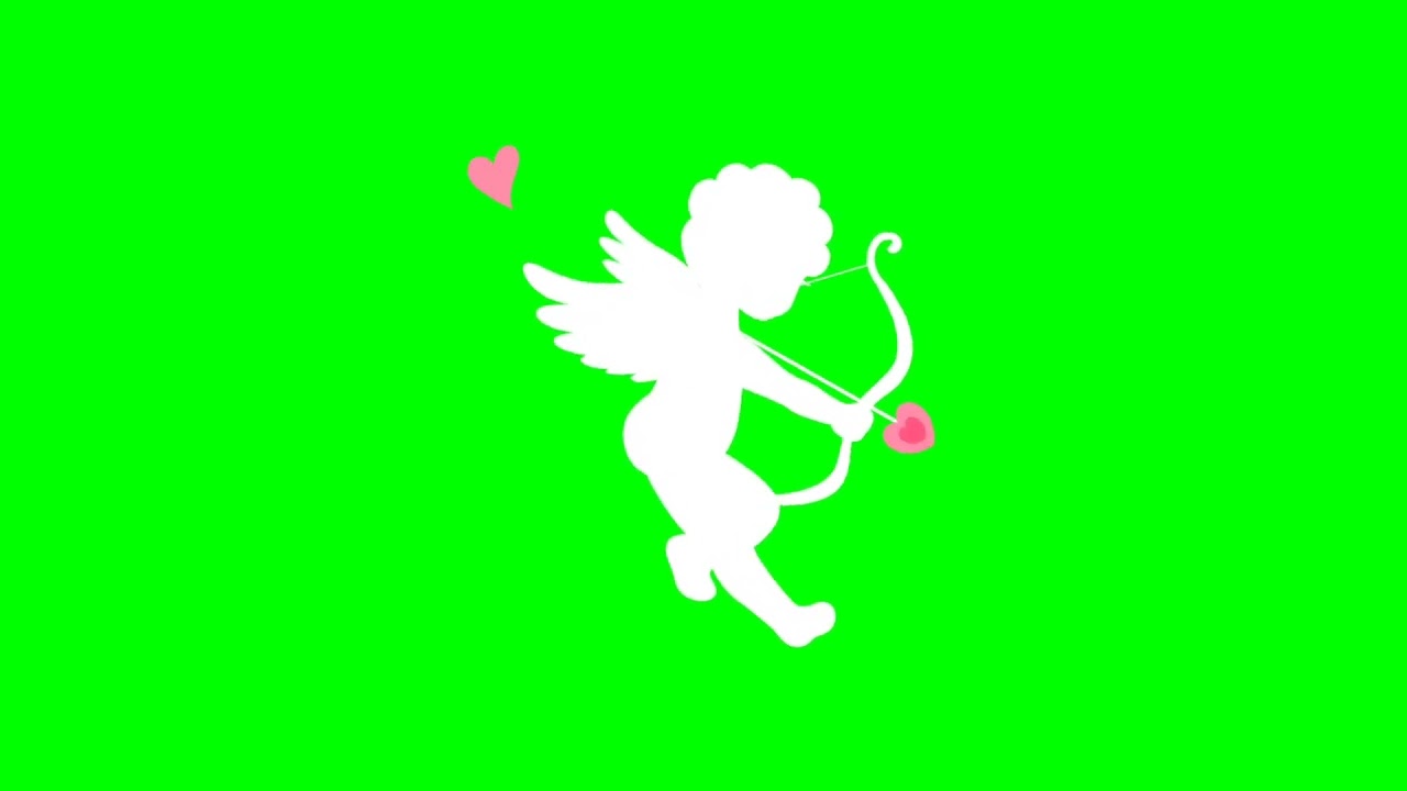 Green Screen Animated Cupid Angel | Angel Icon | Free Download