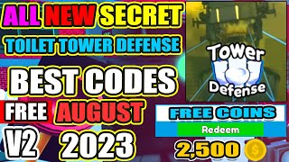Roblox Toilet Tower Defense codes for free Coins in September 2023 :  r/CharlieINTEL
