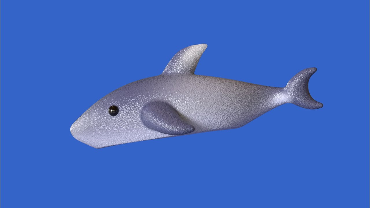 Cute Stylized Shark 3D Model Asset