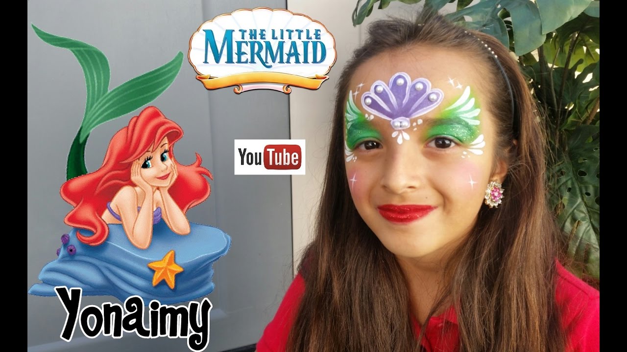 PINTACARITAS DE LA SIRENITA .- LITTLE MERMAID FACE PAINTING