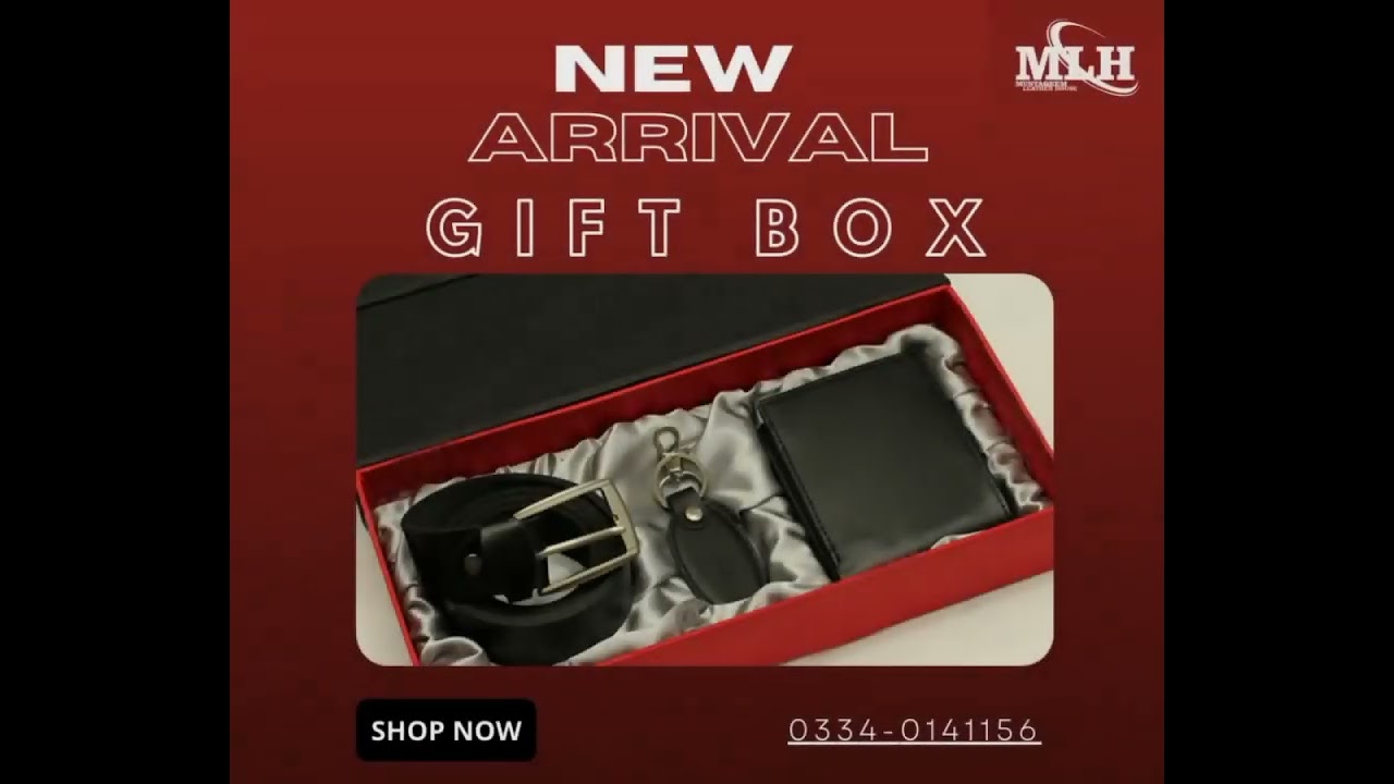 Custom Gift box with a key chain wallet & Belt inside and you can print any photo of your loved one.