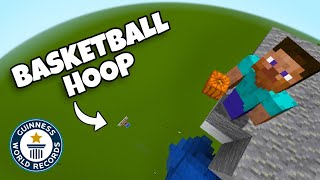 We Made The Highest Basketball Shot In Minecraft World Record