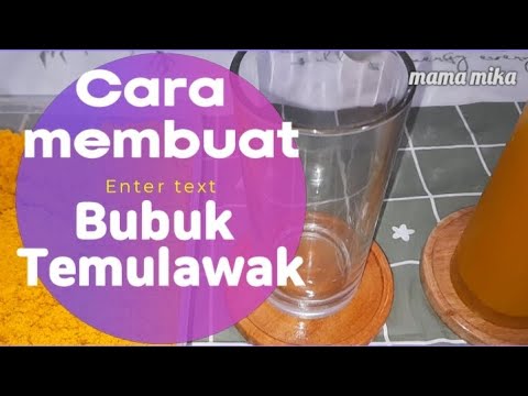 Cara Membuat Bubuk Kunyit Untuk Jamu